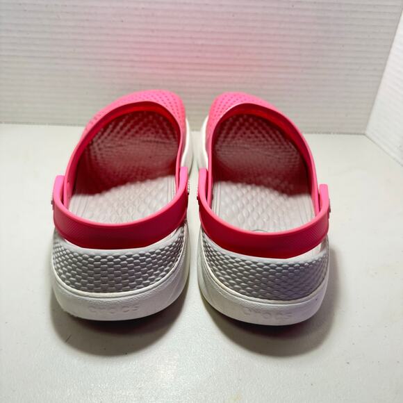 CROCS pink Lite Ride Clogs SZ W 9 - Picture 3 of 7